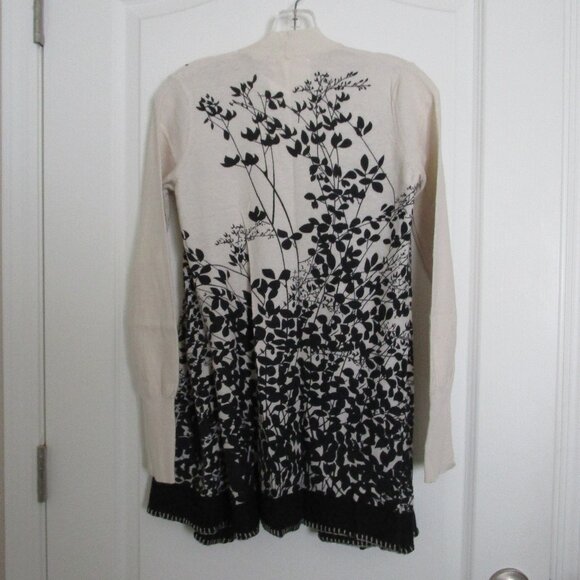 printed knit cardigan sweater - Picture 3 of 4